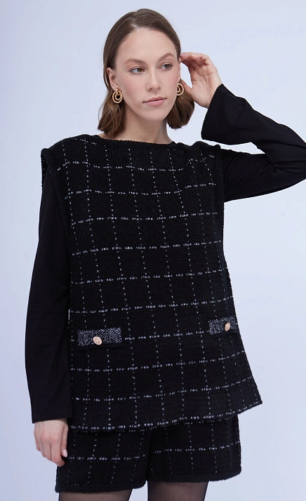  GRIOL. Жилет жен. 380096.15303.8202P Чёрный 