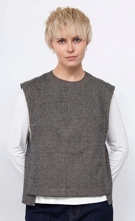  GRIOL. Жилет жен. 380025.03313.8203Y Серый меланж 