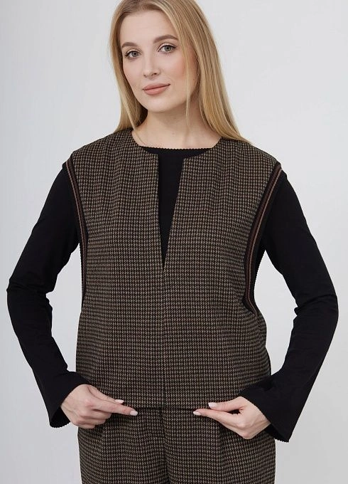  GRIOL. Жилет жен. 380020.6_313.8203Z Коричневый GRIOL