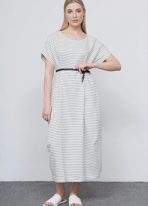  GRIOL. Платье жен. 360289Т.6_312.0799S белый/темно-синий GRIOL