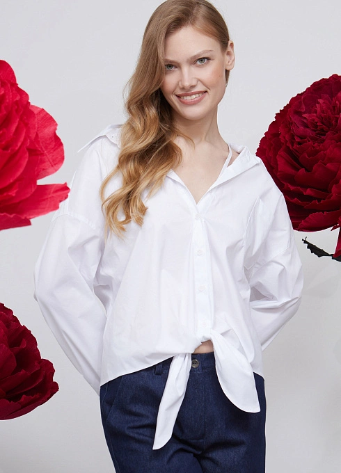 Блузка на завязках и бретелях GRIOL
