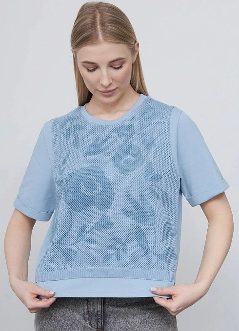  GRIOL. Джемпер жен. 311075.6_313.1600E Голубой GRIOL