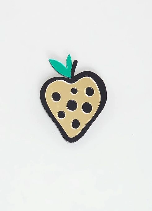  GRIOL. Брошь жен Клубника Золото GRIOL