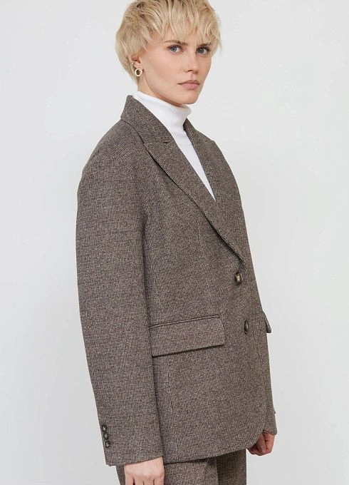 Жакет жен. 378176Г.11313.1103M Тёмно-коричневый (5)
