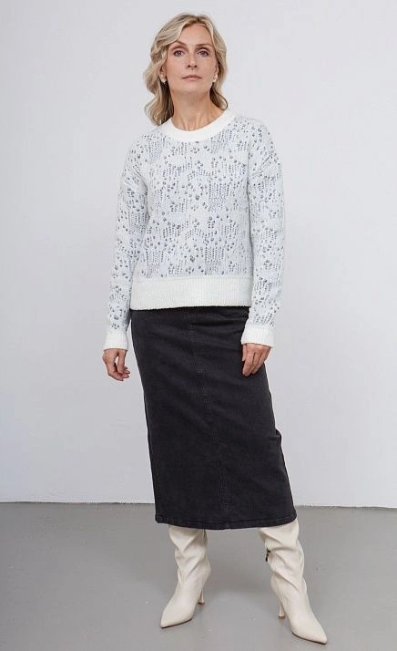  GRIOL. Джемпер жен. 310453.15303.0777M Молочно-чёрный 