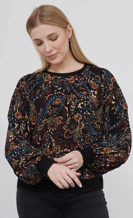  GRIOL. Блуза жен. 310903Т.03312.8201Y Чёрный 