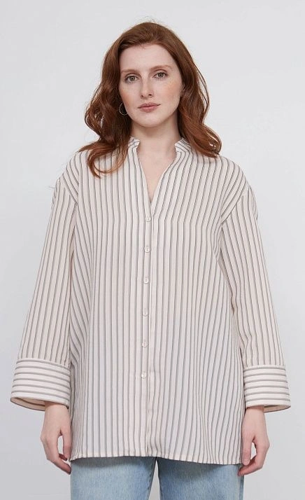 Блузка оверсайз в полоску GRIOL