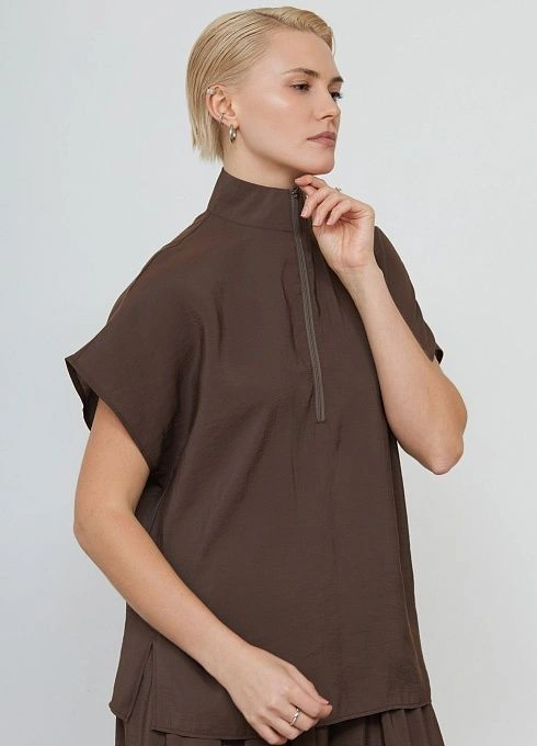 Блуза жен. 314265.11312.1100N Шоколадный (4)