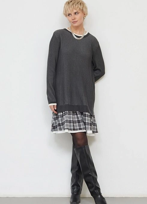 Платье жен. 360273.33312.7401P Тёмно-серый (3)