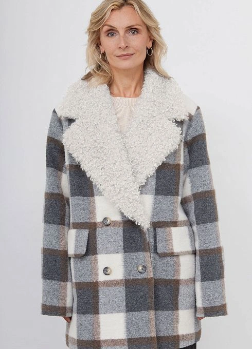 Полупальто жен. 524349.11208.0776P Бежево-серый  (3)