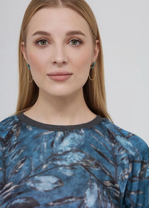 Блуза жен. 310903Т.03312.8677F серо-голубой  (1)