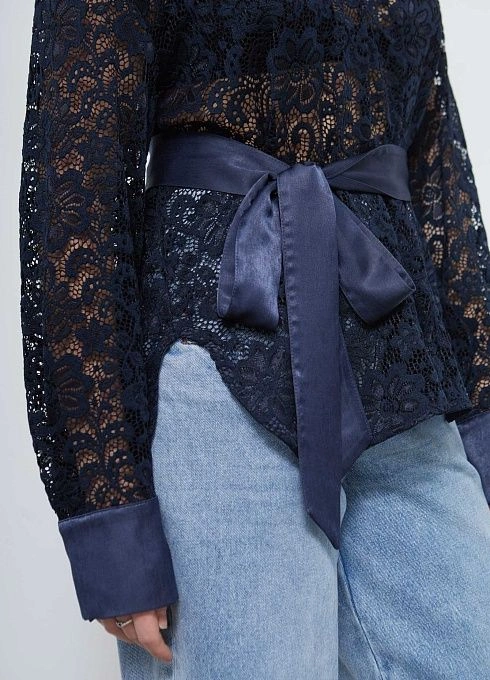 Блузка жен. 318292.11313.9600N Темно-синий (1)