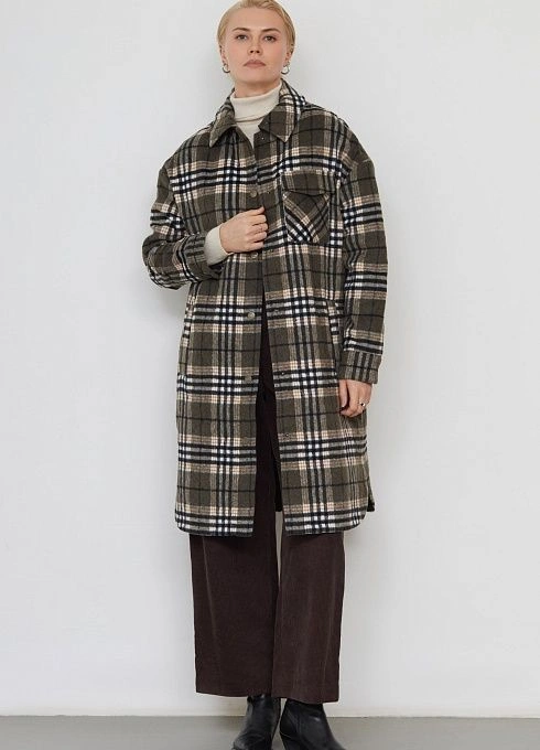  GRIOL. Пальто жен. 534487.11208.3401Р Хаки GRIOL