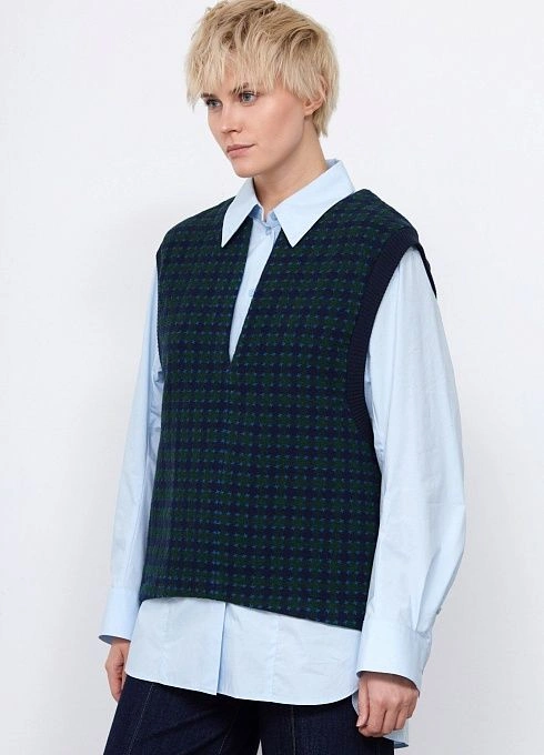  GRIOL. Жилет жен. 380020УД.03312.8829P зеленый/синий GRIOL