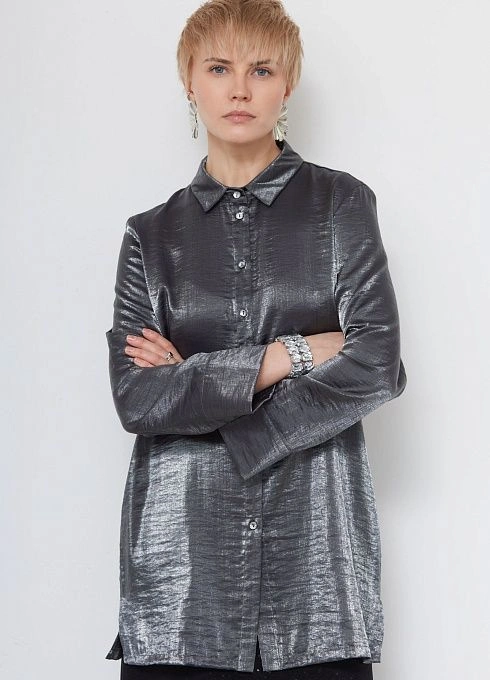 Блузка жен. 310959БМ.03312.8100L Серебряный (1)