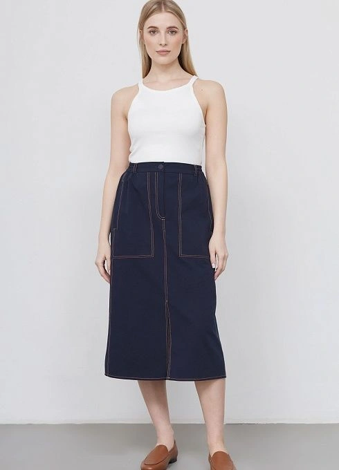 Юбка жен. 350100.09312.9600N Тёмно-синий  (3)