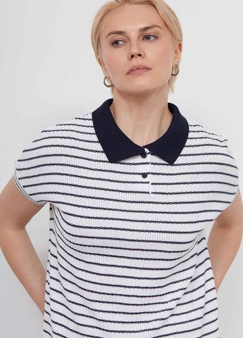 Джемпер жен. 310557.33303.0296S Бело-синий (1)