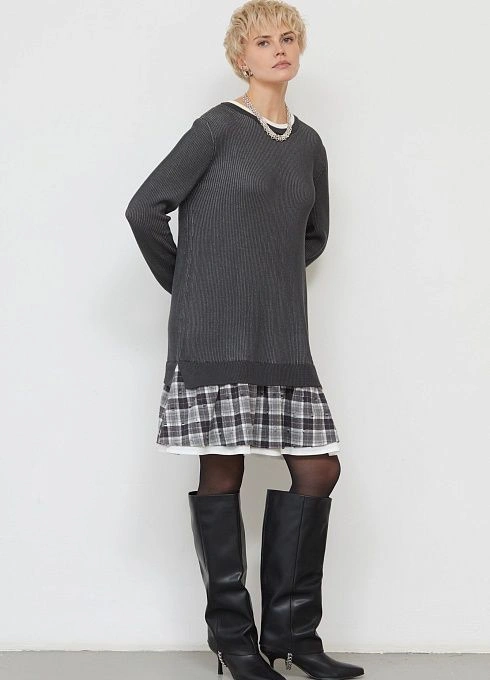 Платье жен. 360273.33312.7401P Тёмно-серый (2)