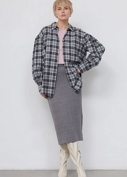 Юбка жен. 350105.33303.7901YF Серый  (6)