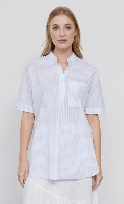 Рубашка удлиненная в клетку GRIOL