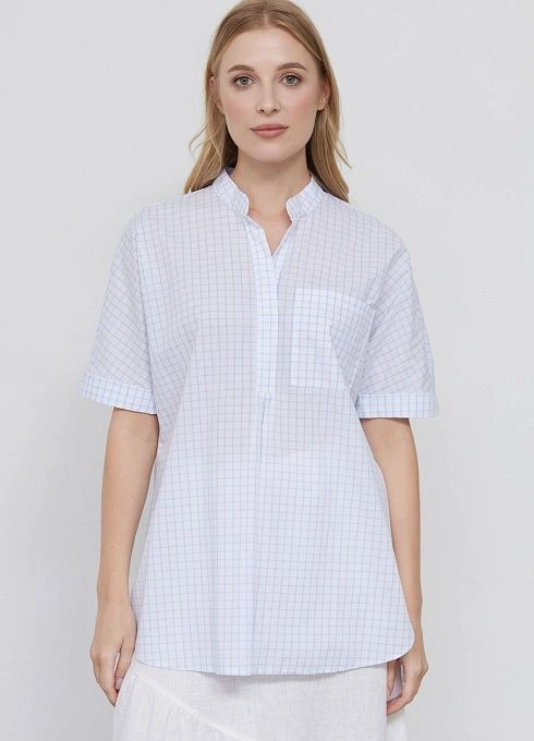 Рубашка удлиненная в клетку GRIOL