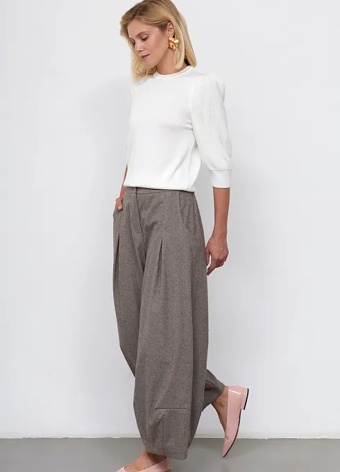 Брюки жен. 320361.03312.3485Y Серый меланж  (3)