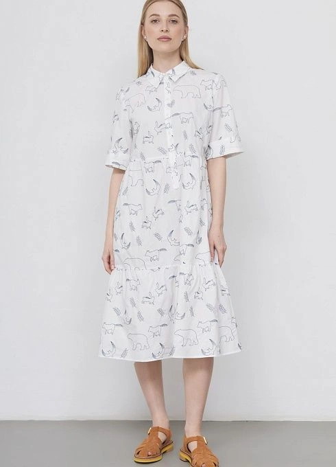 Платье жен. 367602Г.11312.0295A Белый  (2)