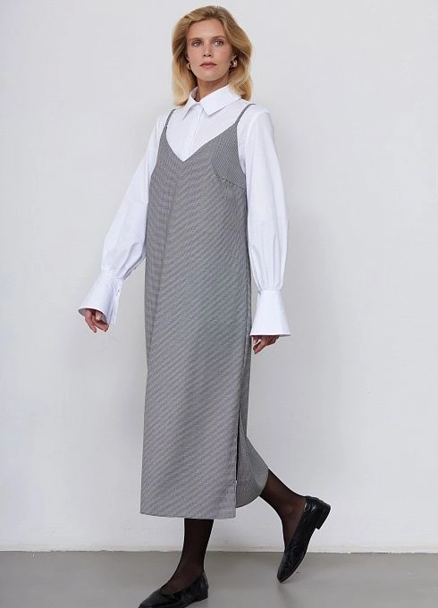 Платье жен. 368397.11312.8202Z Чёрно-белый  (2)