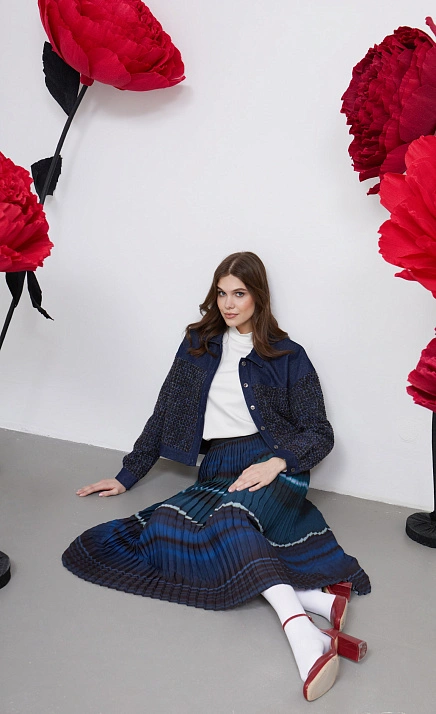  GRIOL. Юбка жен. 350111.39312.9401S Т.синий 