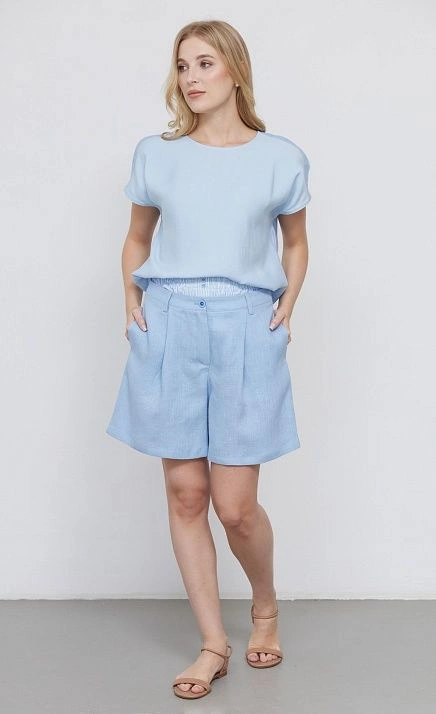 GRIOL. Шорты жен. 328160.11312.8676P Голубой GRIOL GRIOL. Шорты жен. 328160.11312.8676P Голубой