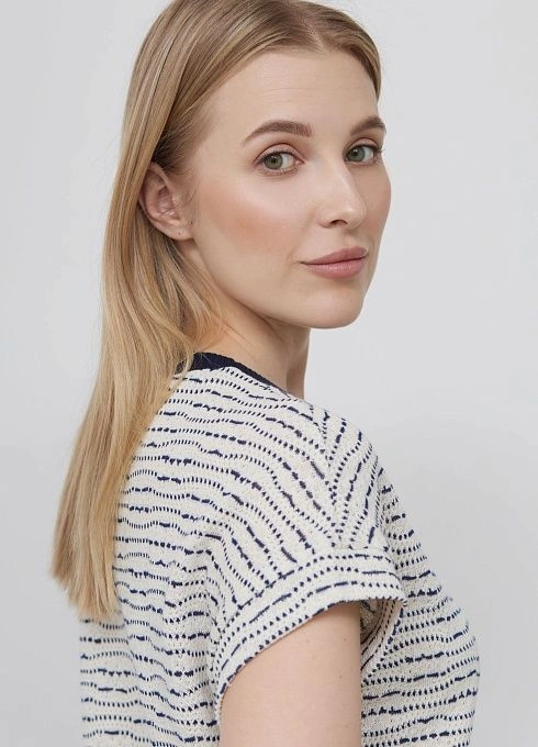 Джемпер жен. 310910КГ.03313.0794Y белыйсиний  (1)