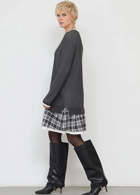 Платье жен. 360273.33312.7401P Тёмно-серый (5)