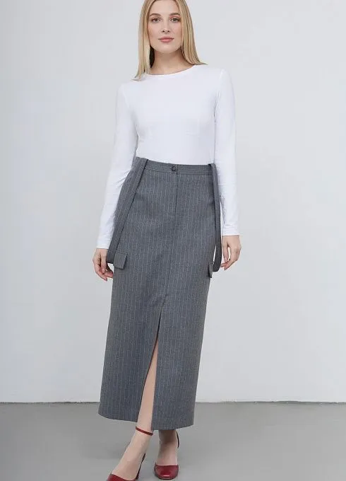  GRIOL. Юбка жен. 358173.11312.7602S Серый GRIOL