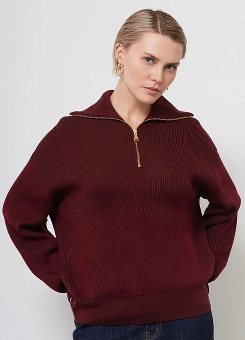  GRIOL. Джемпер жен. 310508.33303.4811S Бордово-коричневый GRIOL