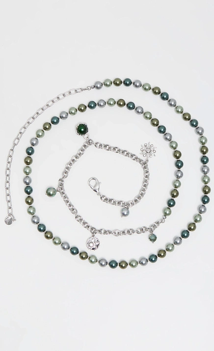  GRIOL. Колье-трансформер Полюшко 1 Зеленый 