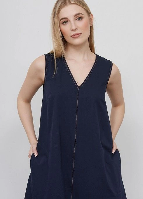 Сарафан жен. 360237.09312.9600N Тёмно-синий  (1)