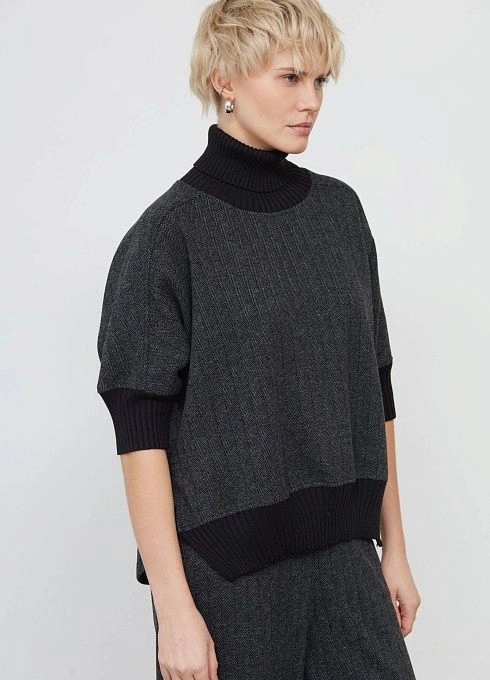 Джемпер жен. 310378.09312.7382Y Серо-черный (6)
