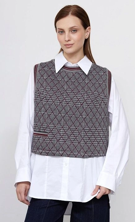  GRIOL. Жилет жен. 380021.03313.7347P Серо-розовый 