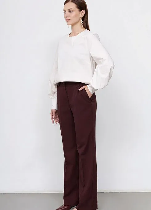 Брюки жен. 320294.09312.4800N Темно-вишневый  (3)