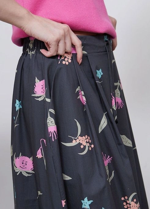 Юбка жен. 350050Б.03312.8101F Т.серый  (1)