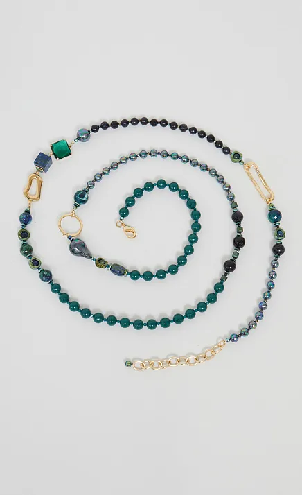  GRIOL. Колье Чернично-клубничная1 Синий 