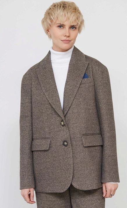  GRIOL. Жакет жен. 378176Г.11313.1103M Тёмно-коричневый 