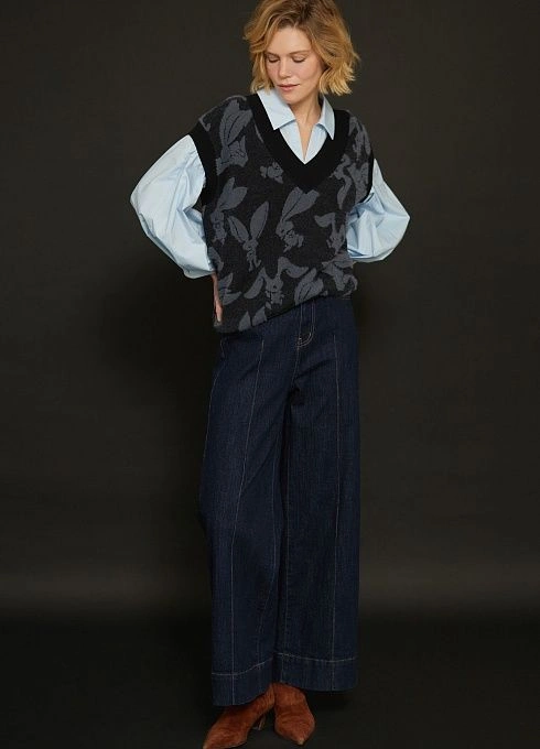  GRIOL. Брюки жен. 320211.26304.9600N Тёмно-синий GRIOL