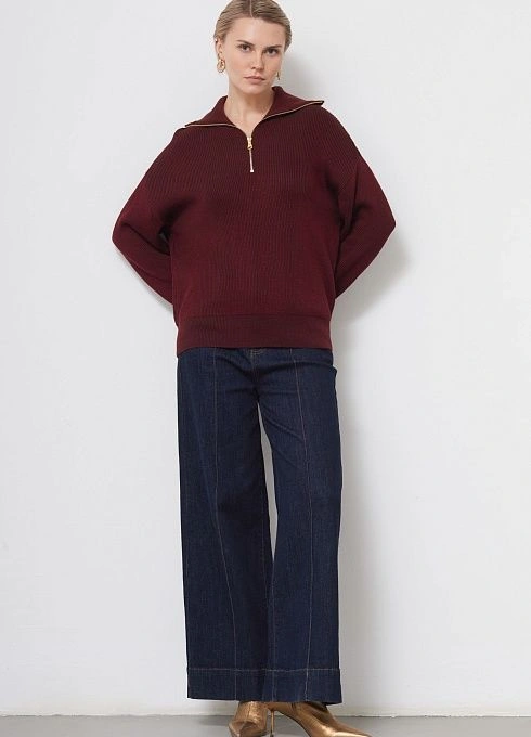 Джемпер жен. 310508.33303.4811S Бордово-коричневый (1)