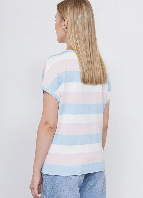 Джемпер жен.310210.33303.0716S Розово-голубой  (1)