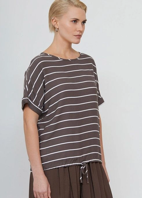 Блуза жен. 317496Г.11312.1107S Шоколадно молочный (1)