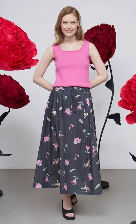  GRIOL. Юбка жен. 350050Б.6_312.8101F Темно-серый 