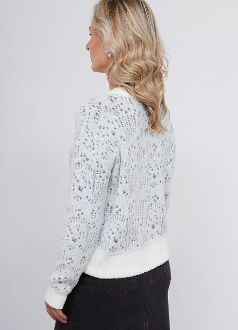 Джемпер жен. 310453.15303.0777M Молочно-чёрный  (1)