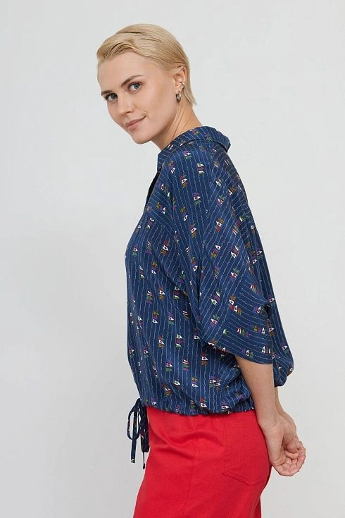 Блуза жен. 311056.03312.9401Q Темно-синий (4)