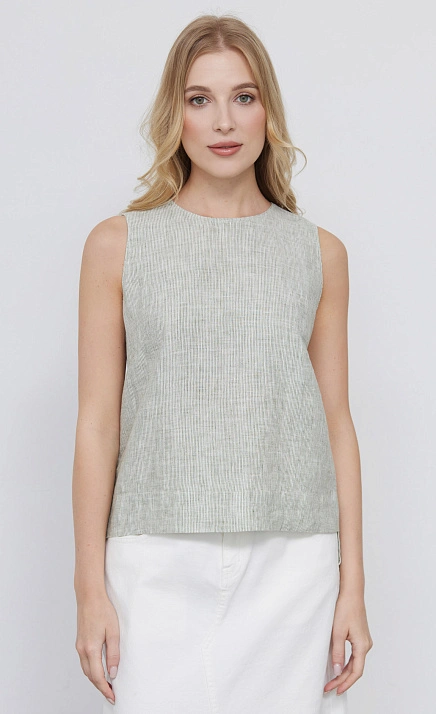 Топ изо льна в полоску GRIOL